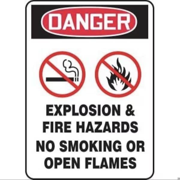Accuform OSHA DANGER SAFETY SIGN EXPLOSION MCHL243VP MCHL243VP - main